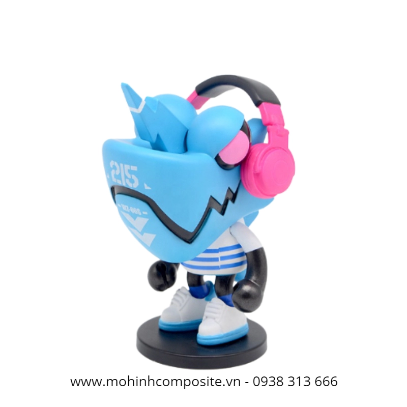 mo hinh bang nhua composite cao cap40 1 818 - Mô hình tắc kè hoa nhiều màu độc đáo cao 1200mm